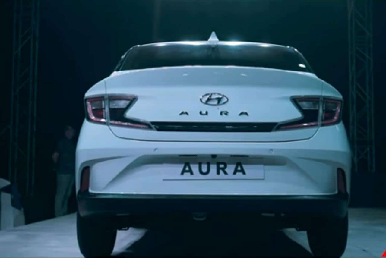 All new Hyundai Aura Rear view
