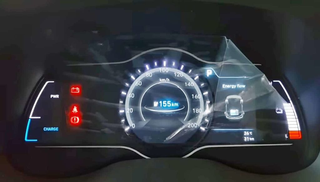 Hyundai Kona Electric speedometer